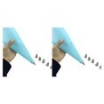 thumbnail image 1 of Naiovety Cake Decorating Tips with Icing Bag Steel Cream Confectionery Pastry Props Making Kit Reusable Nozzles Equipment for Using Azul ensemble 1 2piezas Naiovety CBP022062, 1 of 5
