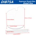 thumbnail image 4 of Cafetera DIBTSA de acero inoxidable, grande, 14 cm, negra, 4 of 9