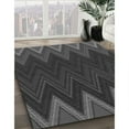 thumbnail image 3 of Ahgly Company Machine Washable Indoor Rectangle Transitional Charcoal Black Area Rugs, 2' x 3', 3 of 7