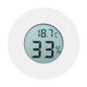 thumbnail image 2 of Mini termómetro higrómetro digital LCD integrado circular medidor de temperatura y humedad para interiores blanco, 2 of 10