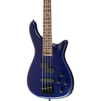 Rogue LX200B Series III Fretted 4-String Solid Body Bass Guitars, Metallic Blue