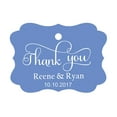 thumbnail image 1 of 100 PCS Thank You Custom Made Hang Tags Personalized Wedding Favor Gift Paper Tags, 1 of 1