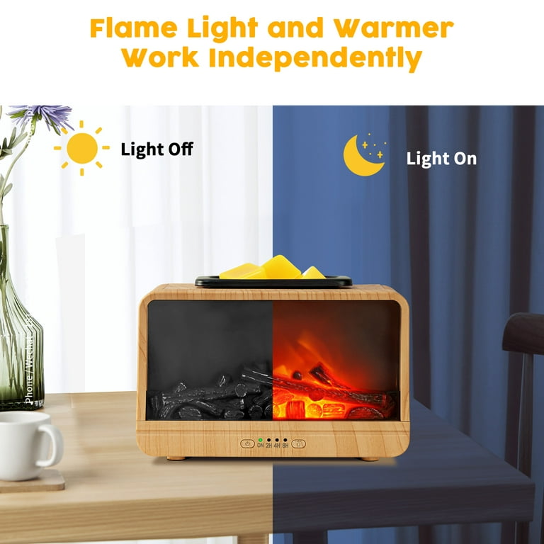 Wax Melt Warmer Electric Melter - Electric Flame Fireplace Wax