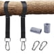thumbnail image 1 of Kit de correas para colgar, correa con mosquetón con cierre más seguro, perfecto para columpios de árboles y hamacas, bolsa de transporte, instalación fácil y rápida, 1 of 5