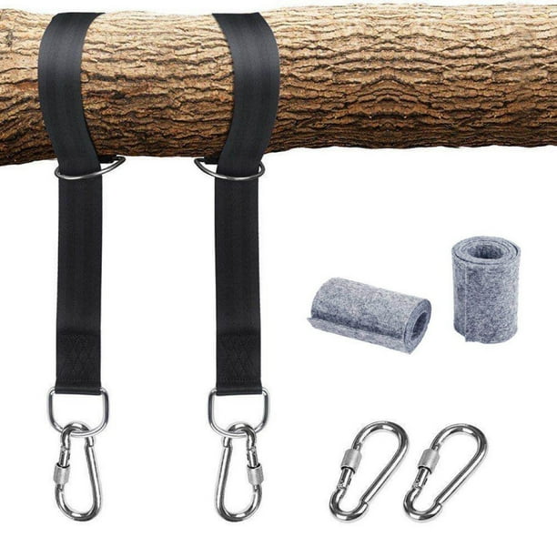 Kit de correas para colgar, correa con mosquetón con cierre más seguro, perfecto para columpios de árboles y hamacas, bolsa de transporte, instalación fácil y rápida
