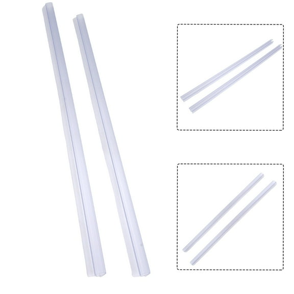 2-Pack Shower Door Bottom Seal Sweep for Frameless Glass Rail