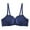 Blue, variant on Women's Push Up Bra Racerback Front Closure Bras Lace Padded Underwire Floral Plus Size Seamless Bra for Large Bust