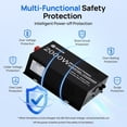 thumbnail image 3 of DC HOUSE 2000W Pure Sine Wave Inverter + 48V 25A Lithium Battery Charger, 3 AC Outlets, 48V DC to 120V AC Power Supply for Off-Grid Power, Home Backup, Outdoor Power Stations, Golf Carts Batteries, 3 of 18