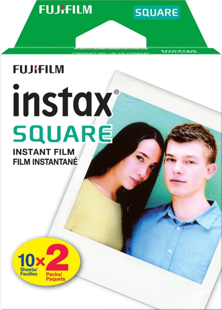 erger maken Auroch Roos Fujifilm - instax SQUARE Twin Film (20 Sheets) - White Frame - Walmart.com