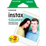 Fujifilm - instax SQUARE Twin Film (20 Sheets) - White Frame