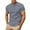 Grey, variant on Men's Casual Loose Fit Round Neck Short Sleeve T-Shirt Breathable Comfortable Tee for Daily Sports and Summer Wear