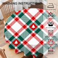 thumbnail image 2 of Tablecloth Round Christmas Trees Table Cloth Diagonal Check Plaid and Christmas Trees Red Green White Table Cover for Dining Room Kitchen Decoration Round Tablecloths 60 inch, 2 of 6