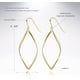 thumbnail image 2 of Pendientes de aro de plata de ley con diseño de infinito chapados en oro de 14 quilates para mujer MFZFUKR HMJM277-2, 2 of 6