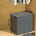 thumbnail image 5 of 1pc Clothes And Quilt Storage Bag, Large Capacity Thickened Fabric Storage Bag For Comforter, 5 of 5