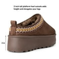 thumbnail image 5 of Alpine Swiss Emily Womens Platform Slippers Fluffy Warm Slip On Short Ankle Boot, 5 of 7