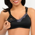 thumbnail image 2 of La Leche League Maternity Contrast Lace Nursing Bra with Comfort Straps - available up to 42DDD, 2 of 3