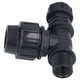 thumbnail image 4 of Conector en T de plástico, conector en T de rosca externa G1, conector en T, conector de tubería de agua, elegante y moderno, 4 of 8