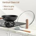 thumbnail image 5 of Carbon Steel Wok Pan, 13 Inch Nonstick Wok with Glass Lid & and Silicone Spatula, Flat Bottom Woks & Stir-Fry Pans No Chemical Coated Wok, 5 of 8