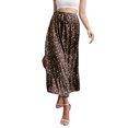 thumbnail image 4 of Txlixc, vestido Floral de verano para mujer, cintura alta, bohemio, fluido, falda oscilante, informal, línea A, cintura elástica, lazo, volante, longitud media, vestido de playa Txlixc  Casual, 4 of 7