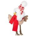 thumbnail image 5 of Right Facing Standing Bird with Scarf and Plaid Hat Christmas Figure - 8.5", 5 of 9