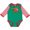 Green and Red, variant on Inktastic My Grandpa is a Firefighter with Fire Truck Boys or Girls Long Sleeve Baby Bodysuit