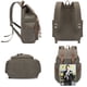 thumbnail image 5 of Mochila Bluboon Lona Vintage Piel Color Verde, 5 of 8