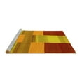 thumbnail image 2 of Ahgly Company Machine Washable Indoor Rectangle Abstract Yellow Contemporary Area Rugs, 7' x 9', 2 of 4