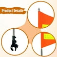 thumbnail image 7 of GARENDE Golf Cart Flag Pole Kit Adjustable Height Bikes Club Flag Holder Accessories Silver Top 20x30cm, 7 of 7
