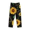 thumbnail image 4 of Balery Men'S Sunflowers3 Pants,Sleepwear Pants,Pajama Pants,Pj Bottoms Drawstring And Pockets-Small, 4 of 9