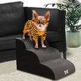 thumbnail image 4 of 3 escalones de espuma para mascotas funda con cremallera extraíble lavable gris Yuyangstore Escaleras de gato, 4 of 8
