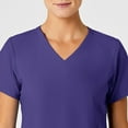thumbnail image 5 of Wink W123 Women's Stylized V-Neck Scrub Top, Grape, M Womens, 5 of 6
