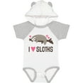 thumbnail image 3 of Inktastic I Love Sloths Girls Baby Bodysuit, 3 of 5