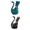 thumbnail image 1 of Juego de Vajilla Organizadora de Tenedor de Cerámica perfecl de 2 Piezas para festival con base de cisne, 1 of 8