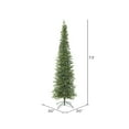 thumbnail image 4 of Vickerman 7.5' Bixley Pencil Fir Artificial Christmas Tree, Multi-colored Dura-Lit LED lights - Faux Brixley Pencil Fir Christmas Tree - Seasonal Indoor Home Decor, 4 of 7