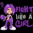 thumbnail image 3 of CafePress - Licensed Fight Like A Girl 42 Pajamas - Women's Dark Pajamas, 3 of 4