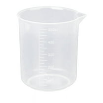 500ml Graduated Beaker Transparent,1 x Plastic Beaker,Transparent