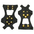 thumbnail image 3 of Ice Crampons, Anti Slip Snow Climbing Shoe Spikes Foldable Rubber 10 Teeth   For Mountaineering For Hunting For Ice Fishing, 3 of 8