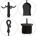 thumbnail image 6 of F-1056 5 Piece Black Fireset with Heavy Crook Handles, 6 of 7