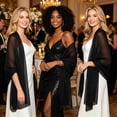 thumbnail image 4 of Soft Chiffon Scarfs Shawls and Wraps for Evening Dresses Wedding Shawl Wraps Bridal Scarve for Women, Black, 4 of 6
