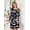 6-Blackwhiteflower, variant on Bearsland Women's Maternity Midi Dress Long Sleeve Casual Stretchy Pregnancy Dresses With Belt