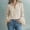 Beige, variant on Womens Tops Elegant Lace Edge Cotton Linen Solid Pullover Spring Summer Shirts for Women Beige L