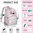 thumbnail image 6 of Polka dot backpack, spacious student backpack with playful dot pattern, perfect back to school gift, 6 of 6