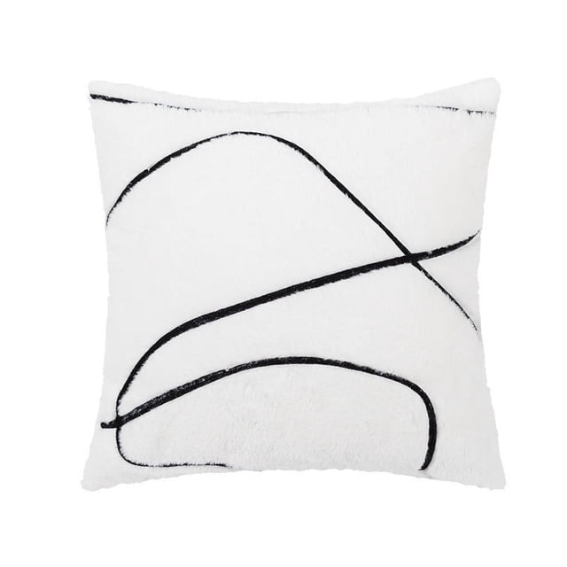 Nvzi Fundas de almohada súper suaves, cojines decorativos para sofá de primavera, cojín para sala de estar, 18 x 18 pulgadas, color blanco