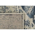 thumbnail image 3 of 3â€™ x 5â€™ Beige Blue Distressed Medallion Area Rug, 3 of 5