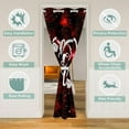 thumbnail image 2 of Red Rose Door Curtain for Doorway Privacy,3D Rose Romantic Floral Door Drape,Couple Valentine's Day Heart Flower Blackout Curtain,Engagement Wedding Gifts Room Divider Curtain,42"W X 84"L, 2 of 5