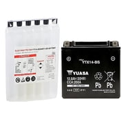 Yuasa Maintenance Free Ytx14Bs 12 Volt Battery YUAM3RH4S