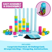 Giant Color Stack Challenge by Relatable, Strategy Stacking Jumbo Outdoor Game for Kids and Adults