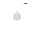thumbnail image 3 of Greeniant Collar para mascotas, colgante en blanco, acero inoxidable, moda, número, arte, grabado, moda, bricolaje, fabricación de joyas, hallazgos para Suministros para perros Plata 15 mm Greeniant PT004648-02, 3 of 6