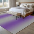 thumbnail image 4 of Purple Ombre Area Rug 5x7 FT, Non Slip Bedroom Throw Carpet, Grey Modern Art Farmhouse Washable Soft Floor Carpet Non-Shedding Rug for Dining Room Bedside Classroom Desk, 4 of 9