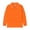 Orange, variant on Tiijoy Boys Girls Long Sleeve Solid Polo Shirt School Uniform Casual Shirt, Sizes 5-6